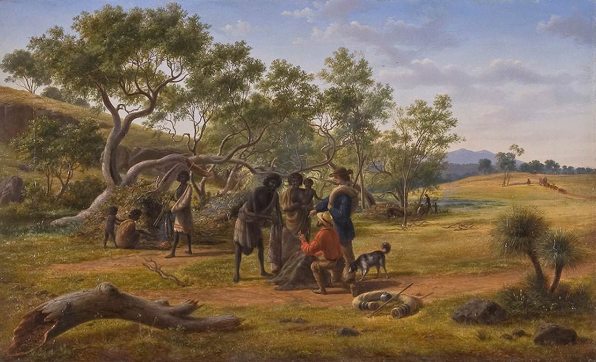 forligsmanden væsentligt Ultimate Aborigines met on the road to the diggings | Geelong Gallery