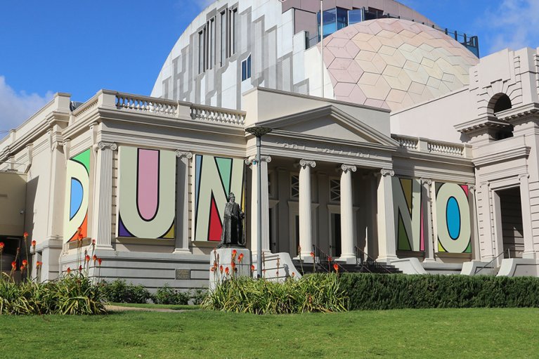Geelong Gallery’s façade transformed with contemporary art